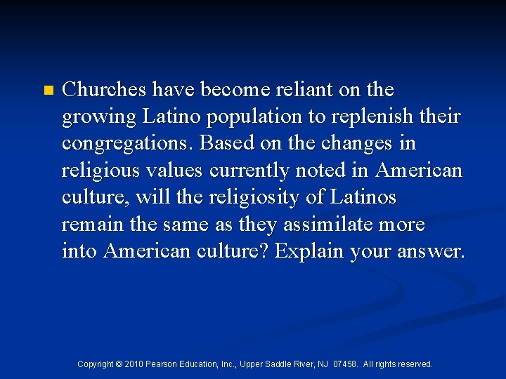 n Churches have become reliant on the growing Latino population to replenish their congregations.