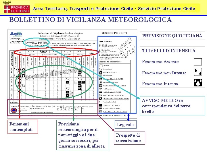 Area Territorio, Trasporti e Protezione Civile - Servizio Protezione Civile BOLLETTINO DI VIGILANZA METEOROLOGICA