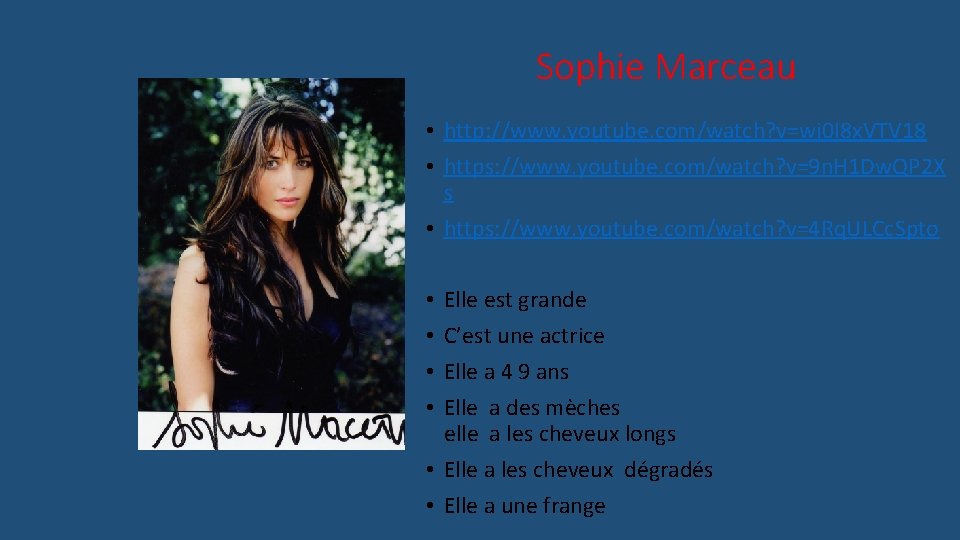 Sophie Marceau • http: //www. youtube. com/watch? v=wj 0 I 8 x. VTV 18