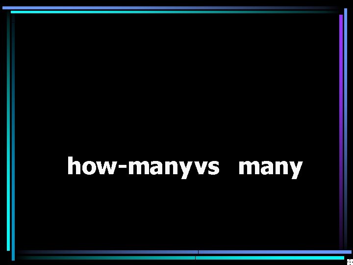 how-many vs many 