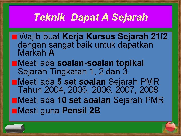 Teknik Dapat A Sejarah Wajib buat Kerja Kursus Sejarah 21/2 dengan sangat baik untuk