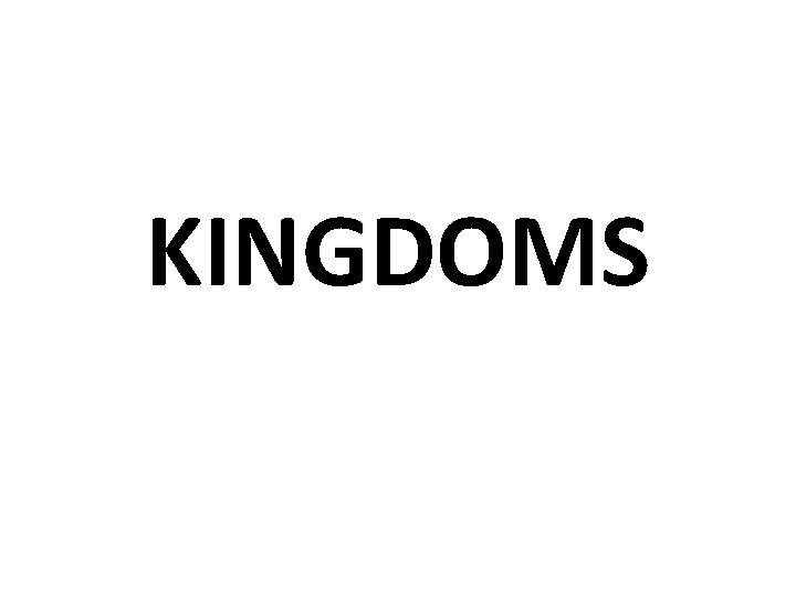 KINGDOMS 