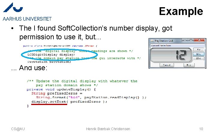 Example • The I found Soft. Collection’s number display, got permission to use it,