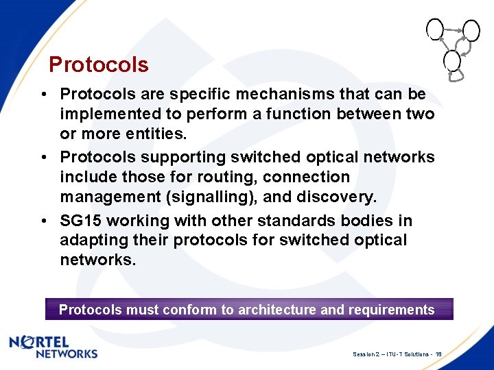 Protocols • Protocols are specific mechanisms that can be implemented to perform a function