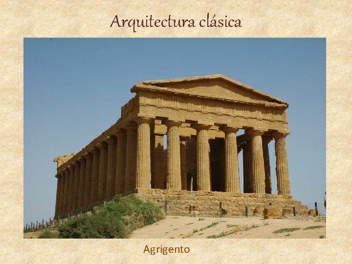 Arquitectura clásica Agrigento 