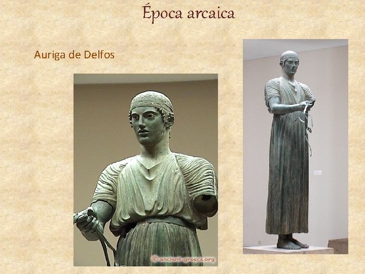 Época arcaica Auriga de Delfos 