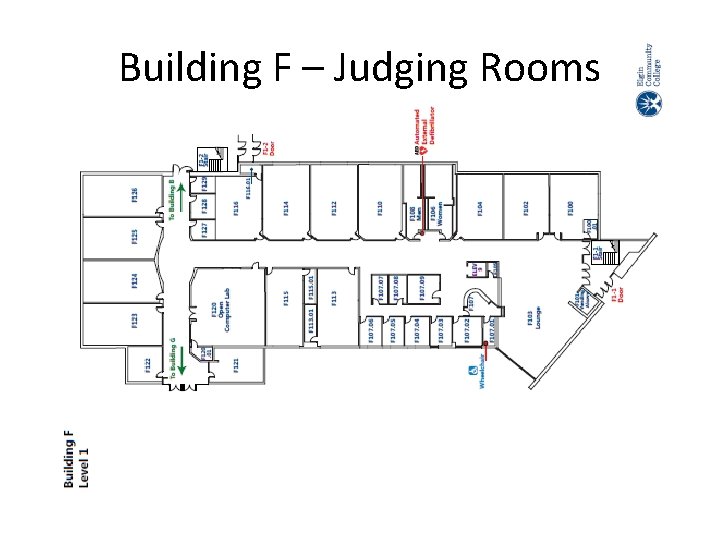 Building F – Judging Rooms 