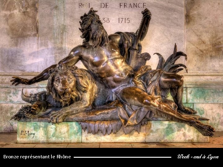 Bronze représentant le Rhône Week - end à Lyon 