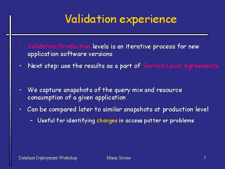 CERN Physics Database Services and Plans Maria Girone