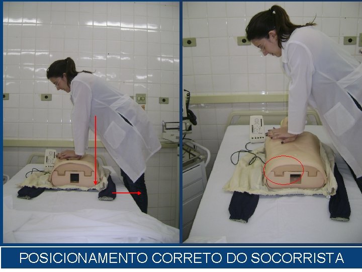 European Resuscitation Council POSICIONAMENTO CORRETO DO SOCORRISTA 
