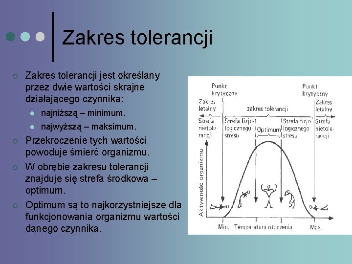 Zakres tolerancji ¢ ¢ Zakres tolerancji jest określany przez dwie wartości skrajne działającego czynnika: