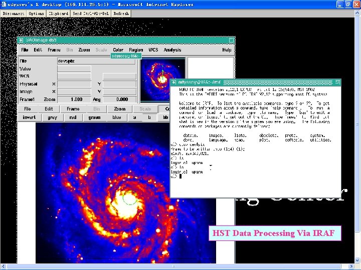 HST Data Processing Via IRAF 