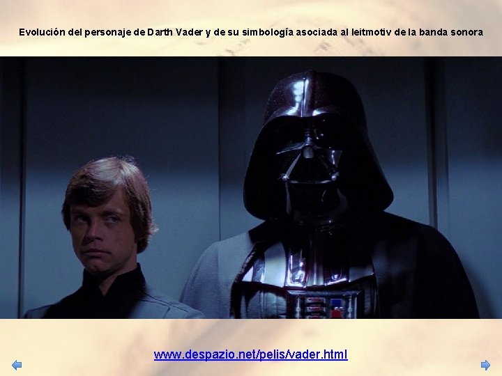 Evolución del personaje de Darth Vader y de su simbología asociada al leitmotiv de