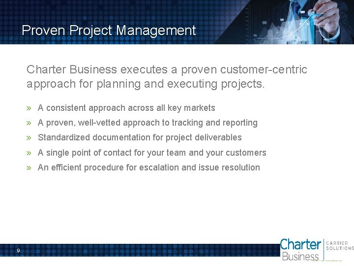 Proven Project Management Charter Business executes a proven customer-centric approach for planning and executing