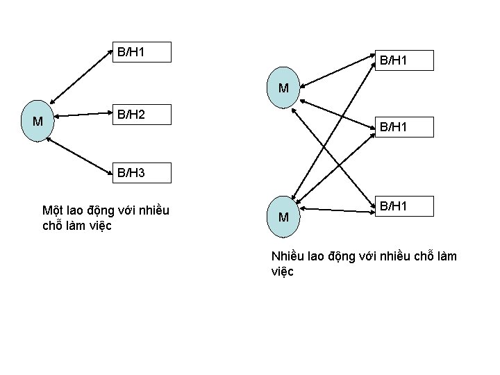 B/H 1 M M B/H 2 B/H 1 B/H 3 Một lao động với