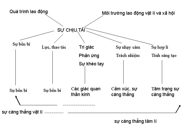 Quá trình lao động Môi trường lao động vật lí và xã hội SỰ