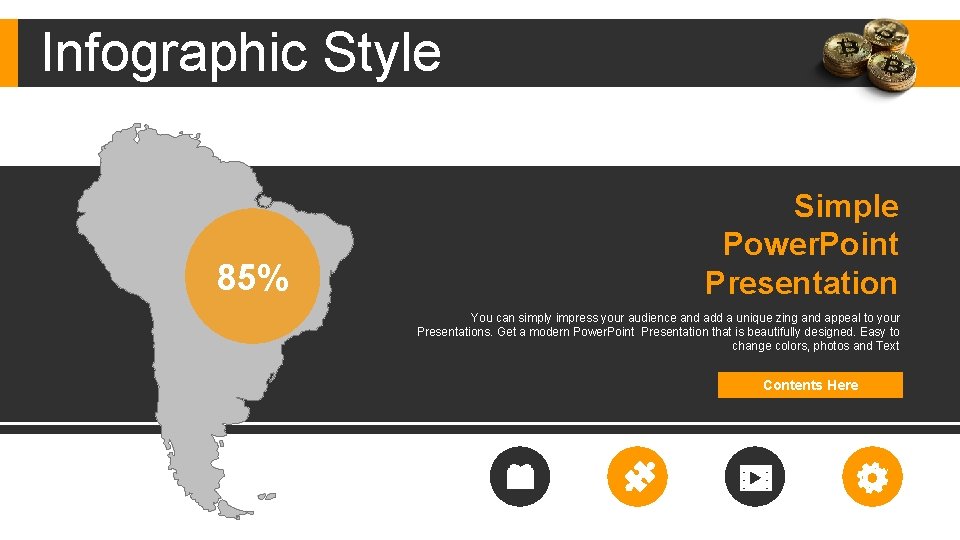 Infographic Style 85% Simple Power. Point Presentation You can simply impress your audience and