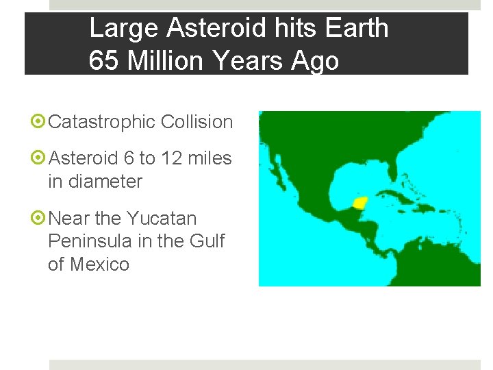 Large Asteroid hits Earth 65 Million Years Ago Catastrophic Collision Asteroid 6 to 12