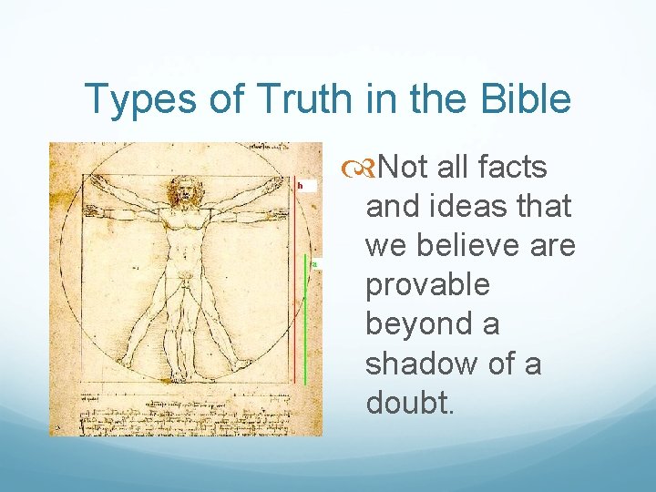 Types of Truth in the Bible Not all
