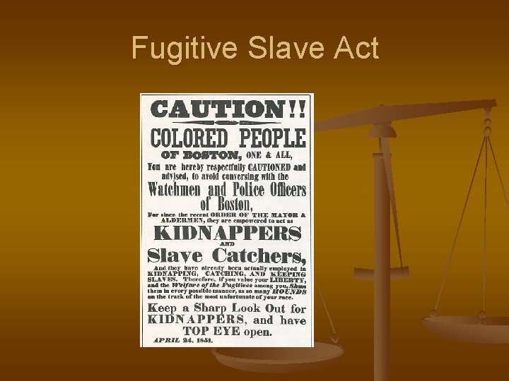 Fugitive Slave Act 
