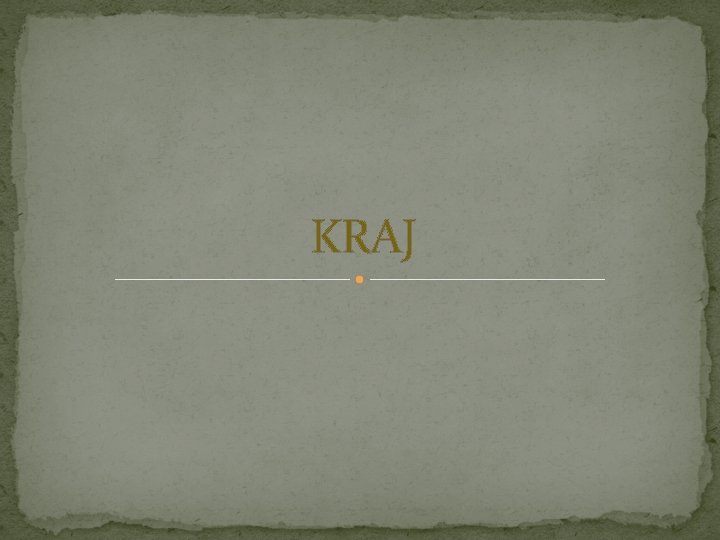 KRAJ 