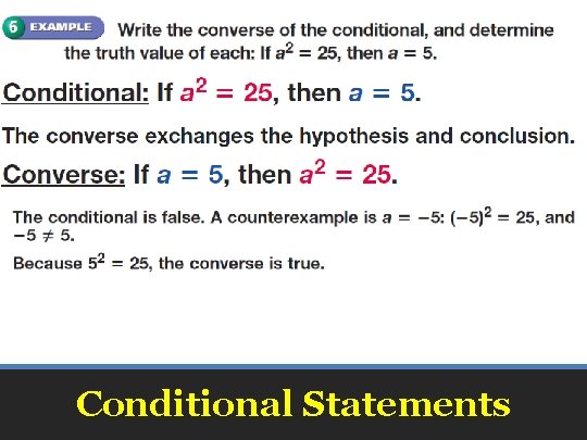 Conditional Statements 