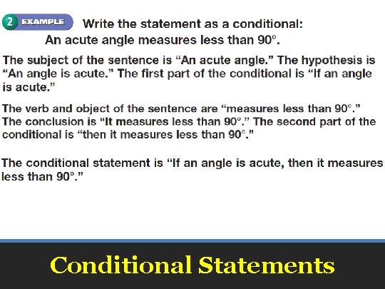 Conditional Statements 