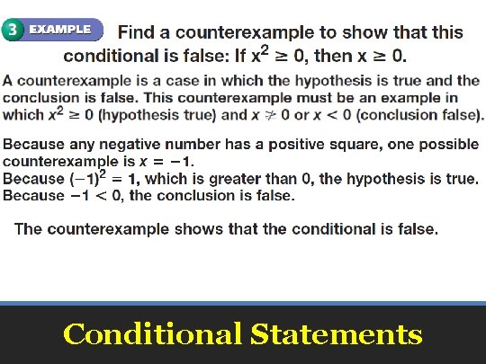 Conditional Statements 