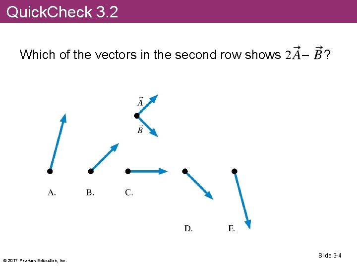 Quick. Check 3. 2 Which of the vectors in the second row shows 2