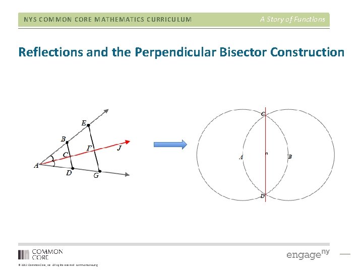 NYS COMMON CORE MATHEMATICS CURRICULUM A Story of Functions Reflections and the Perpendicular Bisector NYS COMMON CORE MATHEMATICS CURRICULUM A Story of Functions Reflections and the Perpendicular Bisector