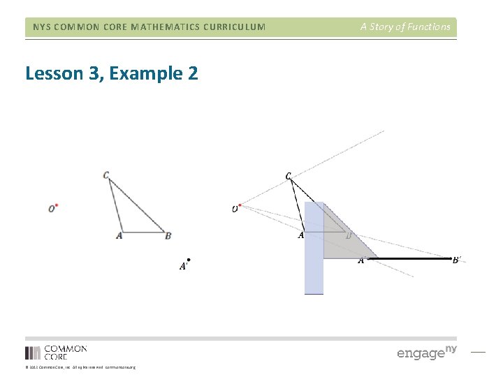 NYS COMMON CORE MATHEMATICS CURRICULUM Lesson 3, Example 2 © 2012 Common Core, Inc. NYS COMMON CORE MATHEMATICS CURRICULUM Lesson 3, Example 2 © 2012 Common Core, Inc.