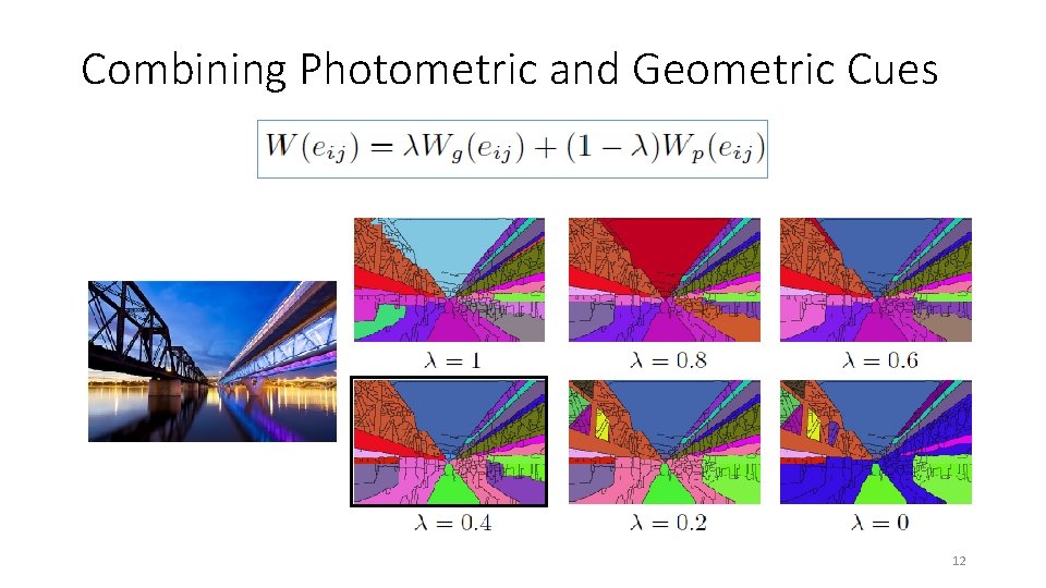 Combining Photometric and Geometric Cues 12 