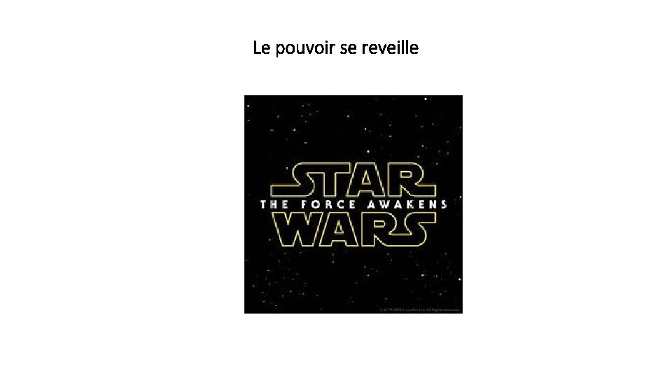 Le pouvoir se reveille 