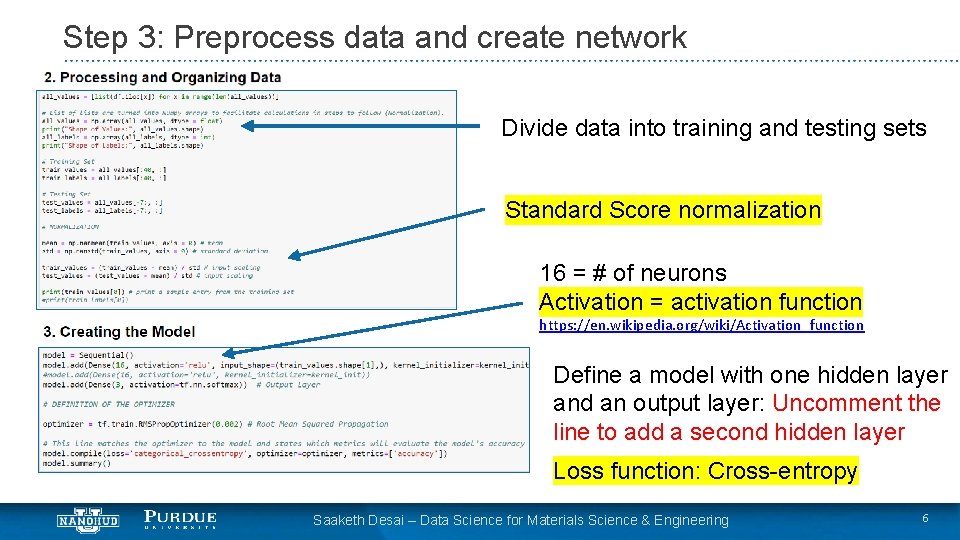 Data science for Materials Science Engineering Supervised Learning