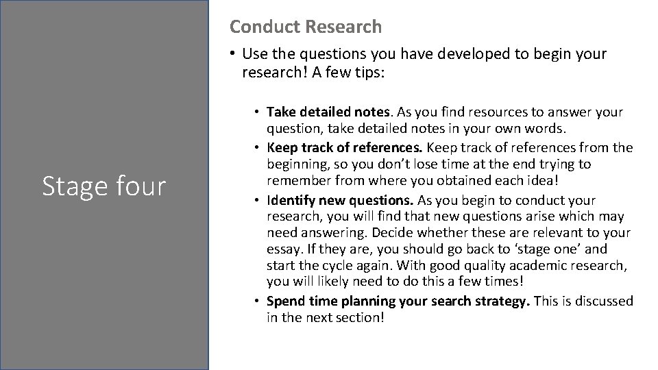 Academic Writing Research A stepbystep guide Present a