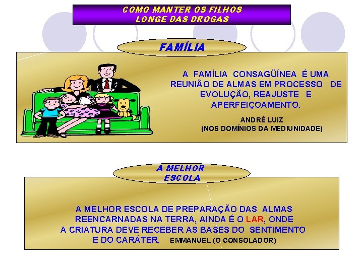 COMO MANTER OS FILHOS LONGE DAS DROGAS FAMÍLIA A FAMÍLIA CONSAGÜÍNEA É UMA REUNIÃO