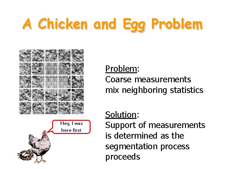 A Chicken and Egg Problem: Coarse measurements mix neighboring statistics Hey, I was here