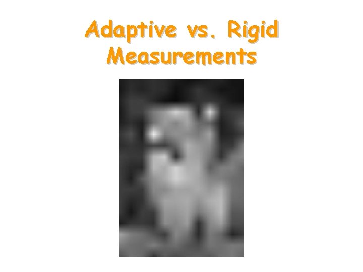 Adaptive vs. Rigid Measurements 