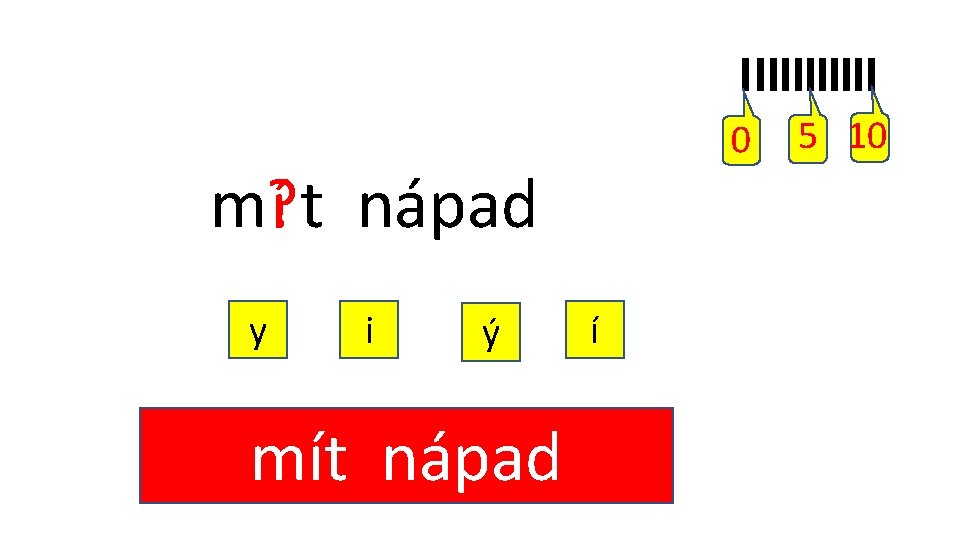 0 m? í t nápad y i ý mít nápad í 5 10 