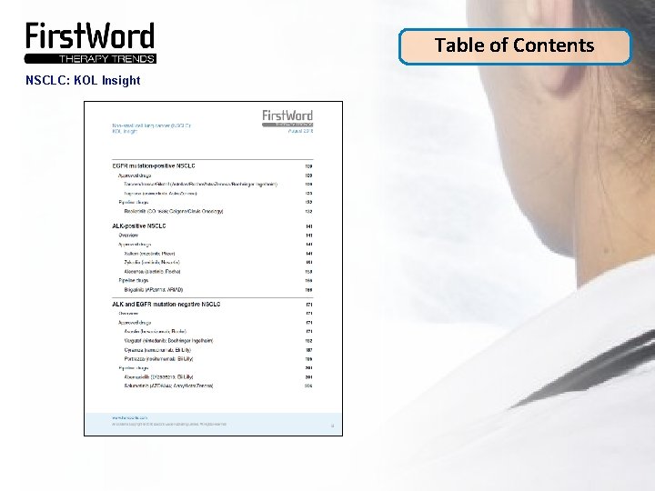 Table of Contents NSCLC: KOL Insight 