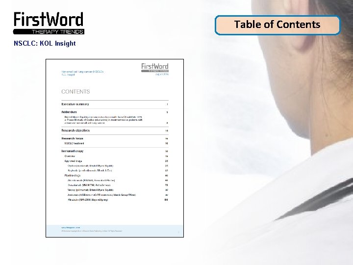 Table of Contents NSCLC: KOL Insight 