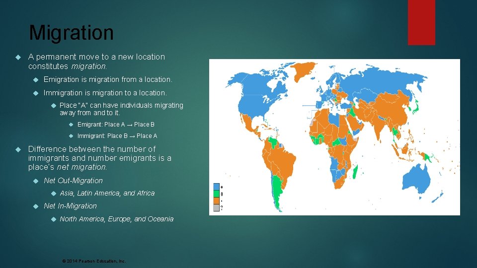 Migration A permanent move to a new location constitutes migration. Emigration is migration from