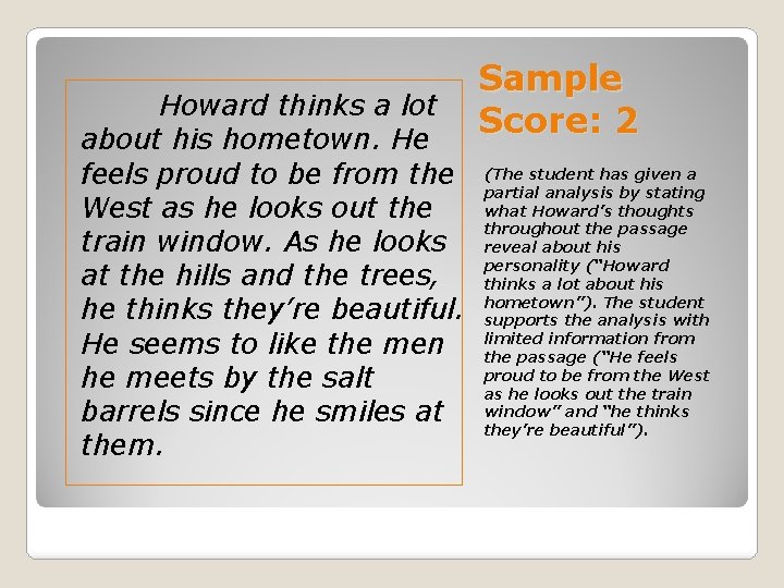 Howard thinks a lot about his hometown. He feels proud to be from the