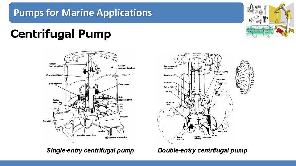 Pumps for Marine Applications Centrifugal Pump Single-entry centrifugal pump Double-entry centrifugal pump 