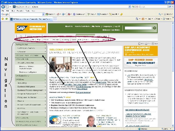 N a v i g a t i o n University Logo 