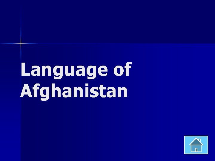 Language of Afghanistan 