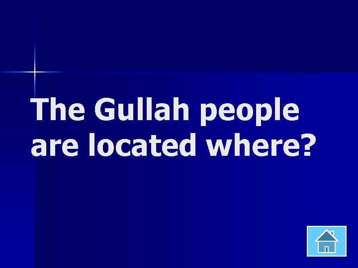 The Gullah people are located where? 