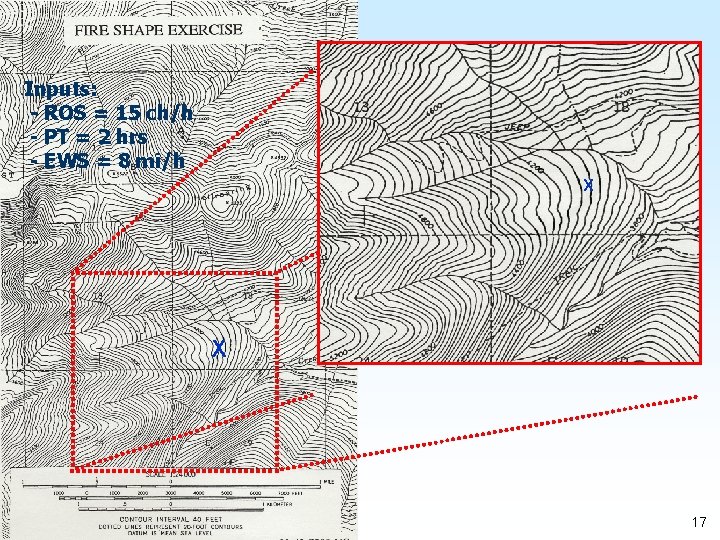 Inputs: - ROS = 15 ch/h - PT = 2 hrs - EWS =