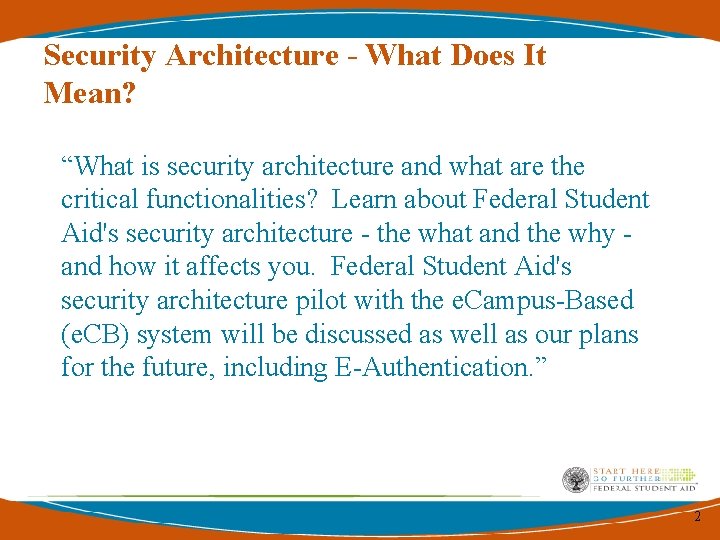 Security Architecture - What Does It Mean? “What is security architecture and what are Security Architecture - What Does It Mean? “What is security architecture and what are