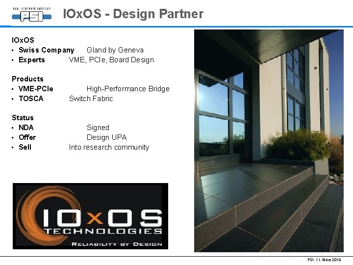 IOx. OS - Design Partner IOx. OS • Swiss Company Gland by Geneva •